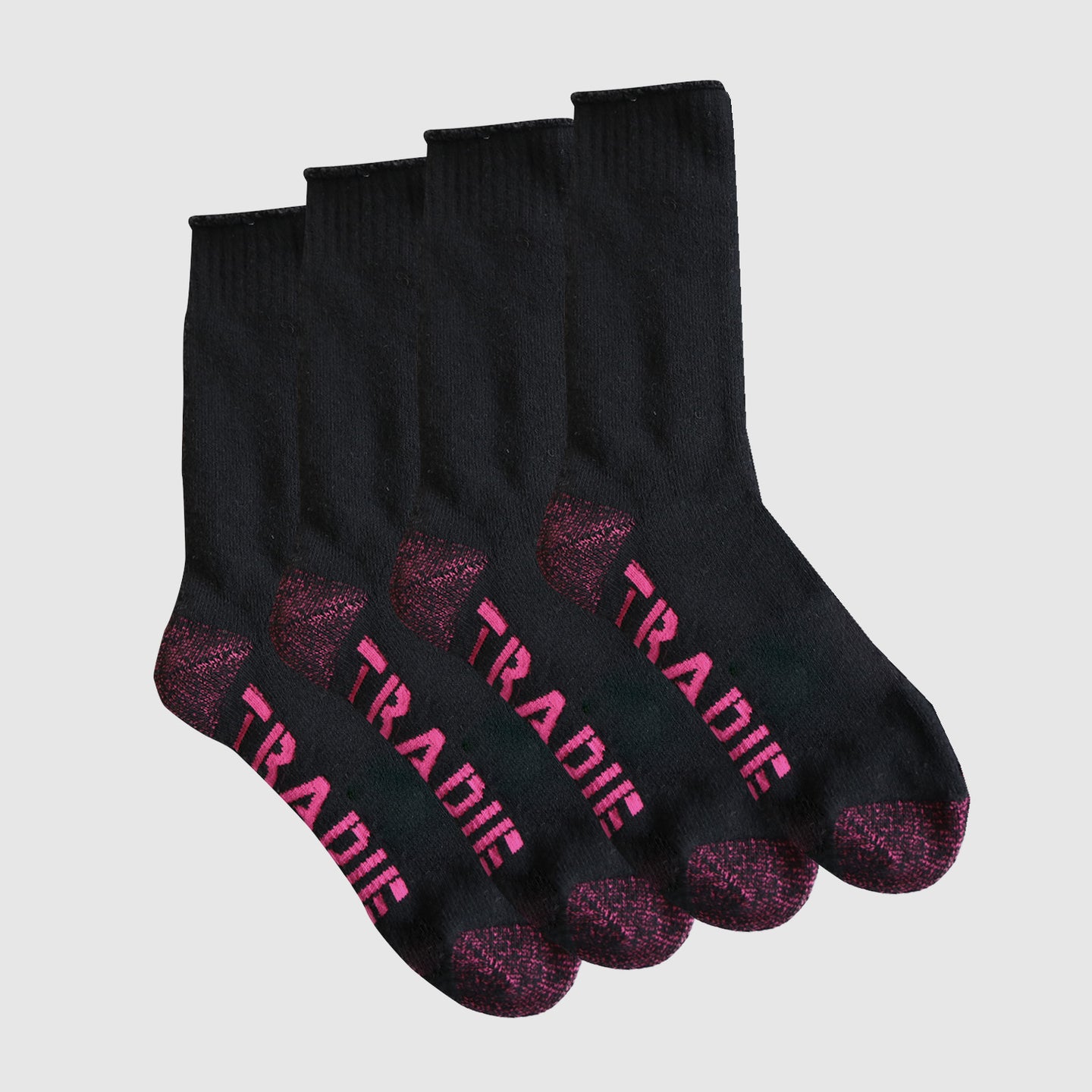 2Pk Cotton Crew Heavy Duty