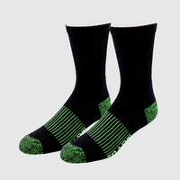 3pk Ribbed Cotton Blend Crew Sock