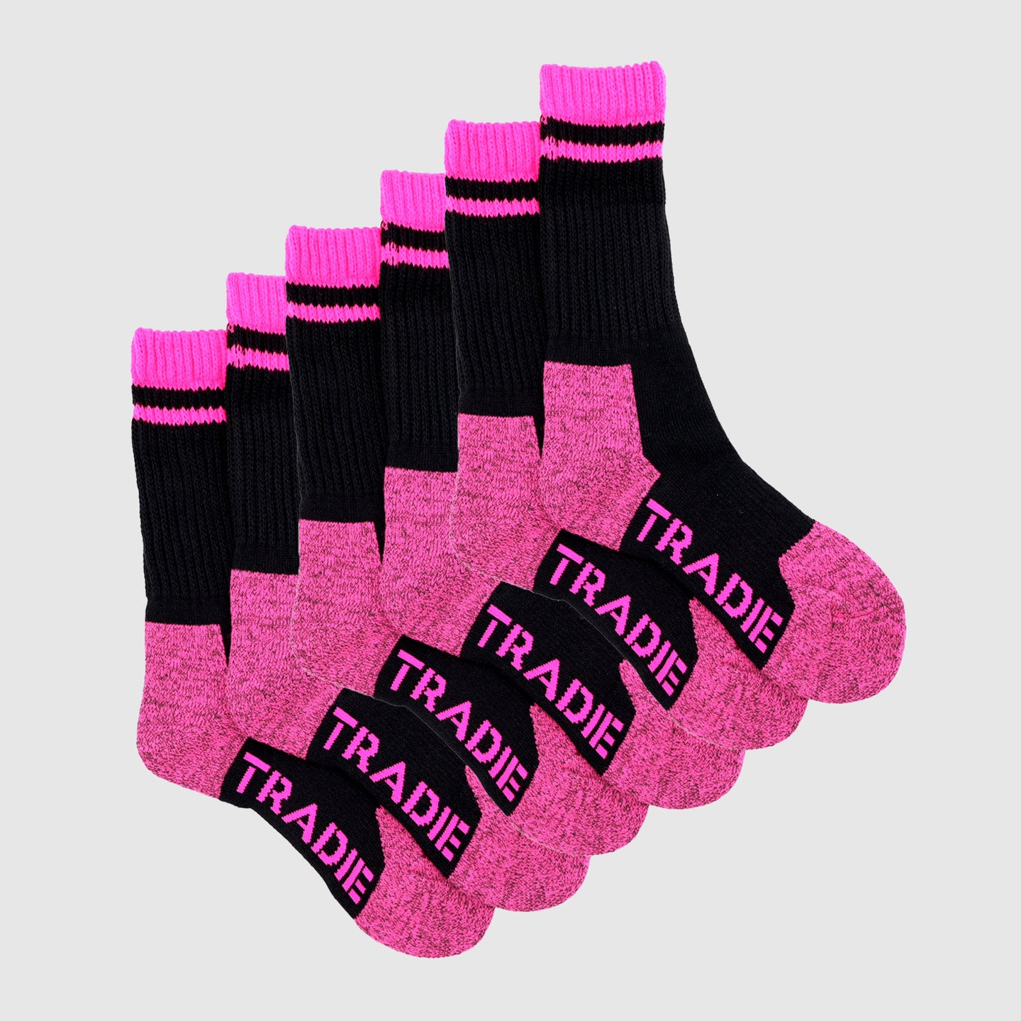 3pk Cotton Blend Work Crew Sock