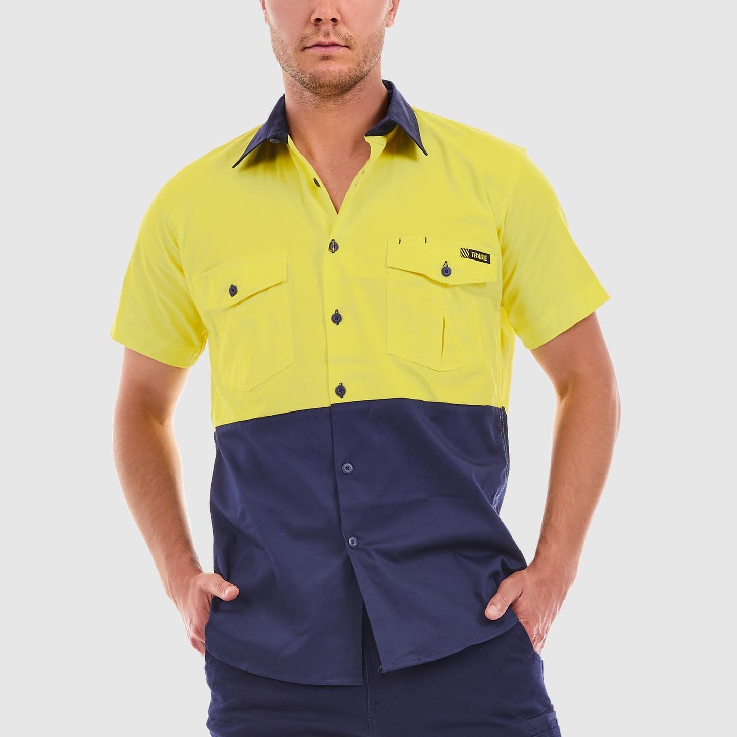 Hi Vis Short Sleeve Work Shirt