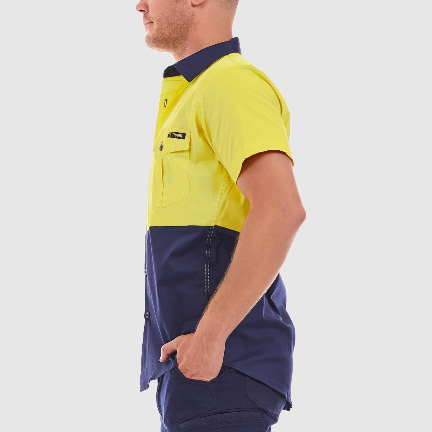 Hi Vis Short Sleeve Work Shirt