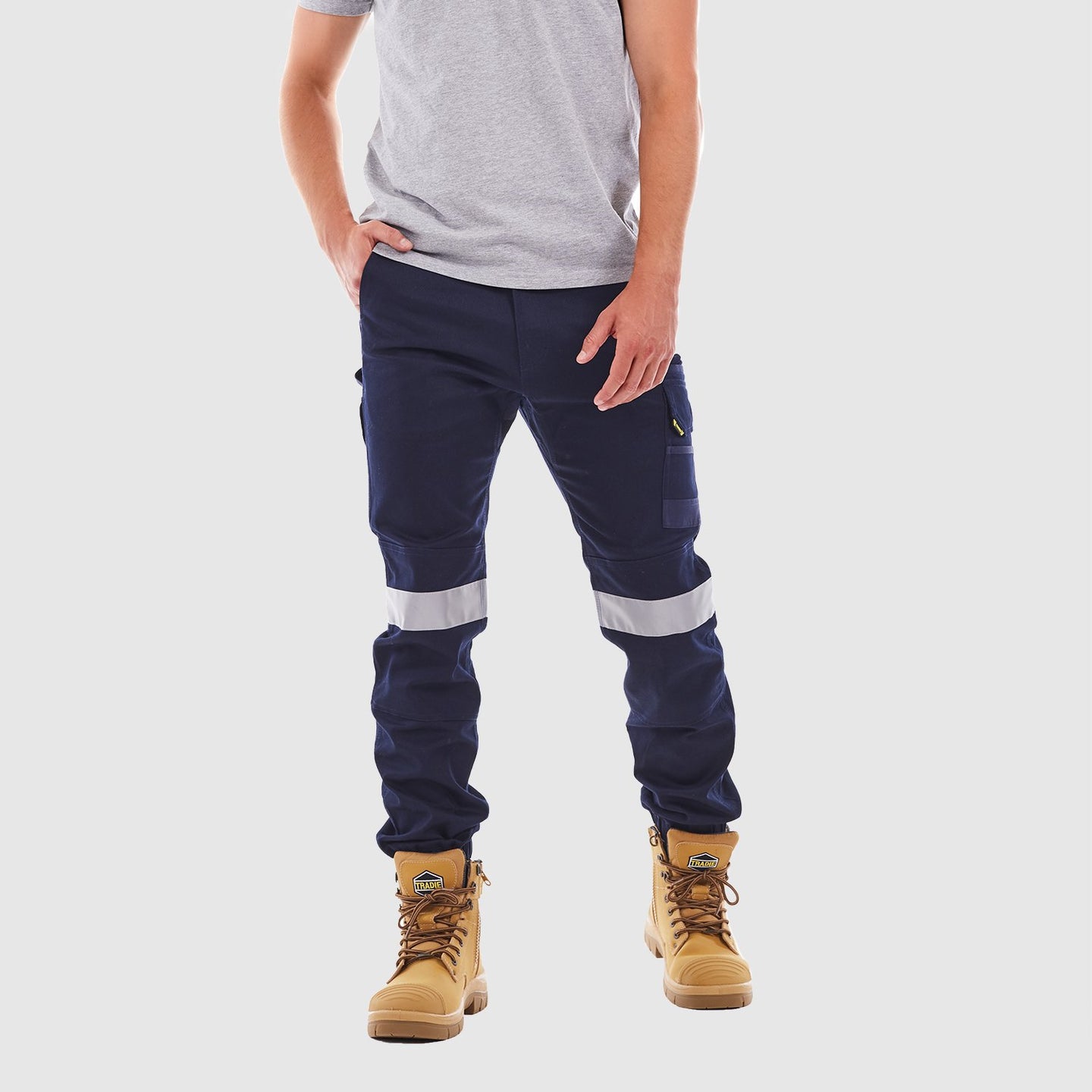 Cuffed Flex Skinny Pant with Tape