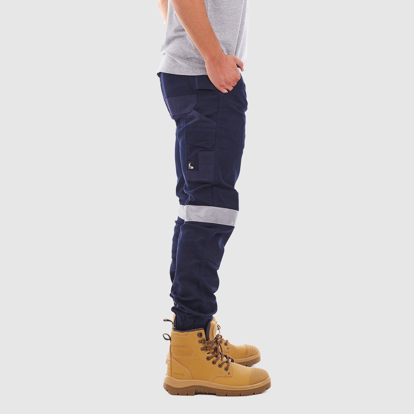 Cuffed Flex Skinny Pant with Tape