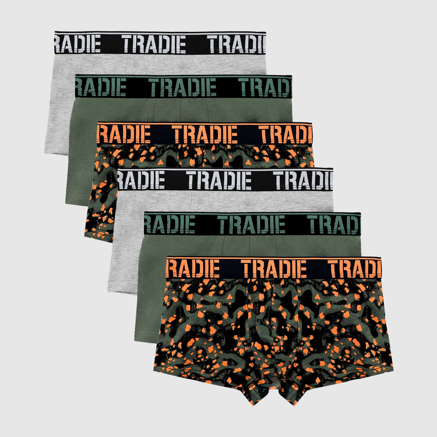 TRADIE Boy's 6pk Fitted Trunk