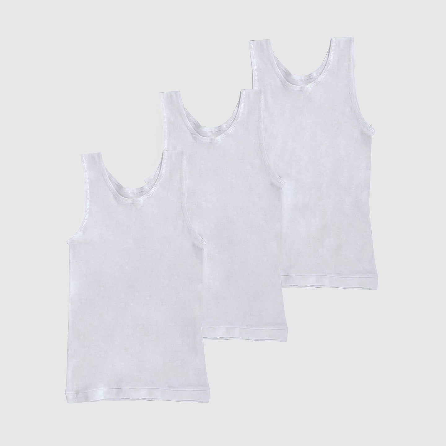 Boys 3Pk Rib Singlet