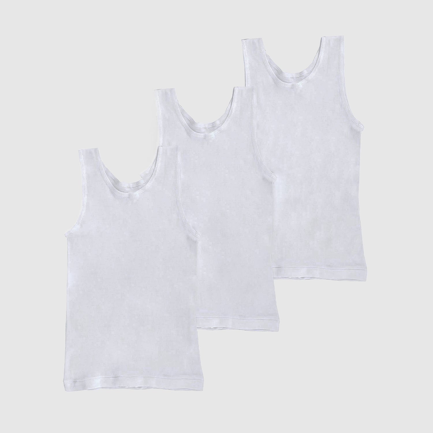 Boys 3Pk Rib Singlet