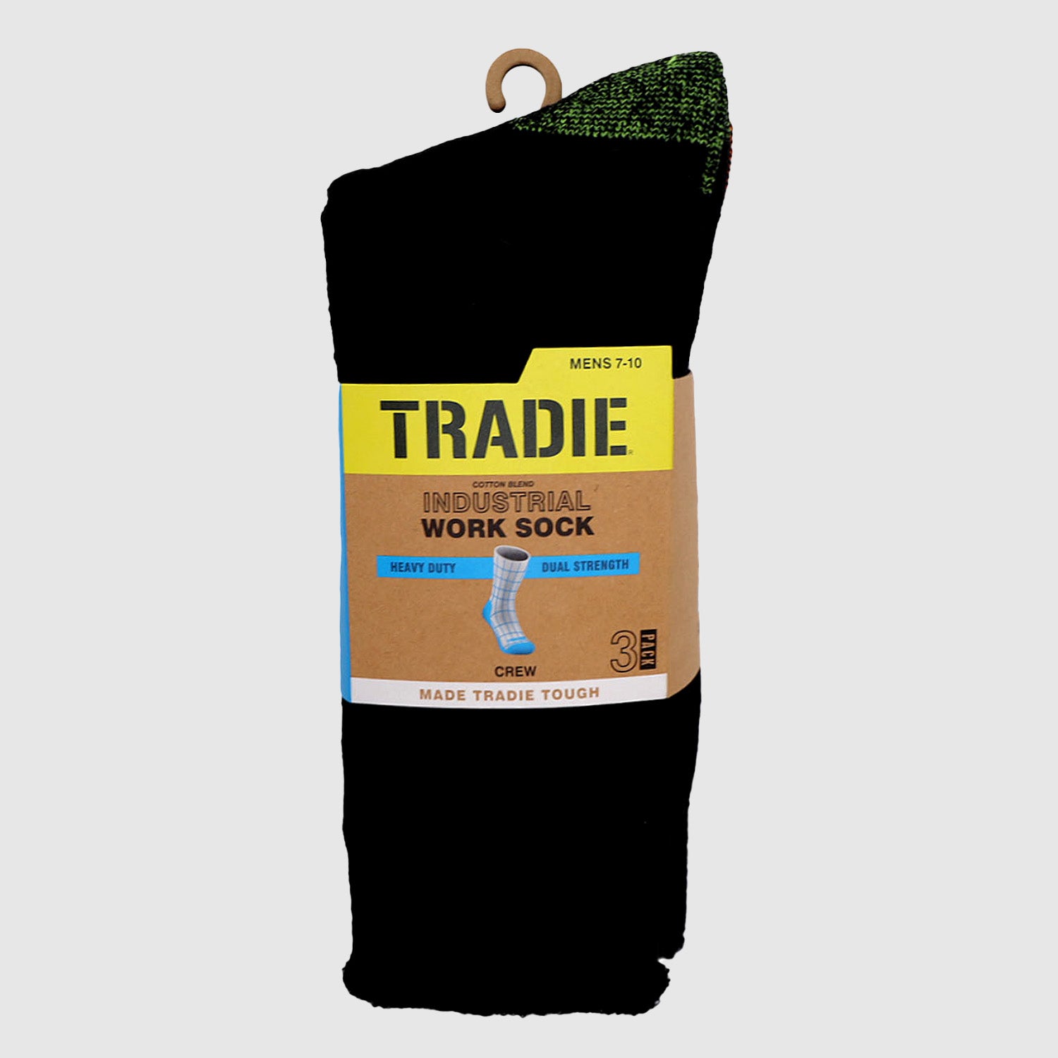3Pk Cotton Work Sock Heavy Duty