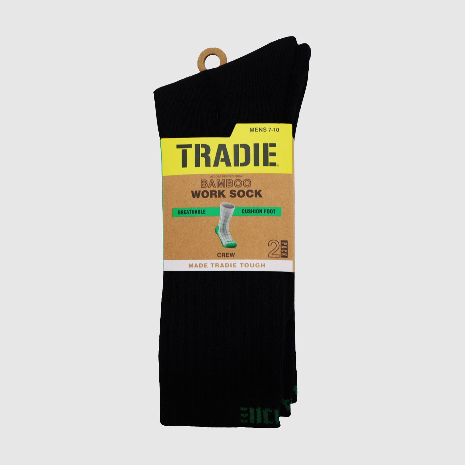 6pk Bamboo Ribbed Sock