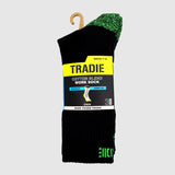 3pk Ribbed Cotton Blend Crew Sock