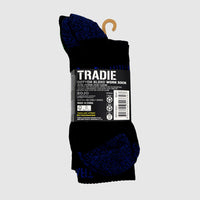 3pk Ribbed Cotton Blend Crew Sock