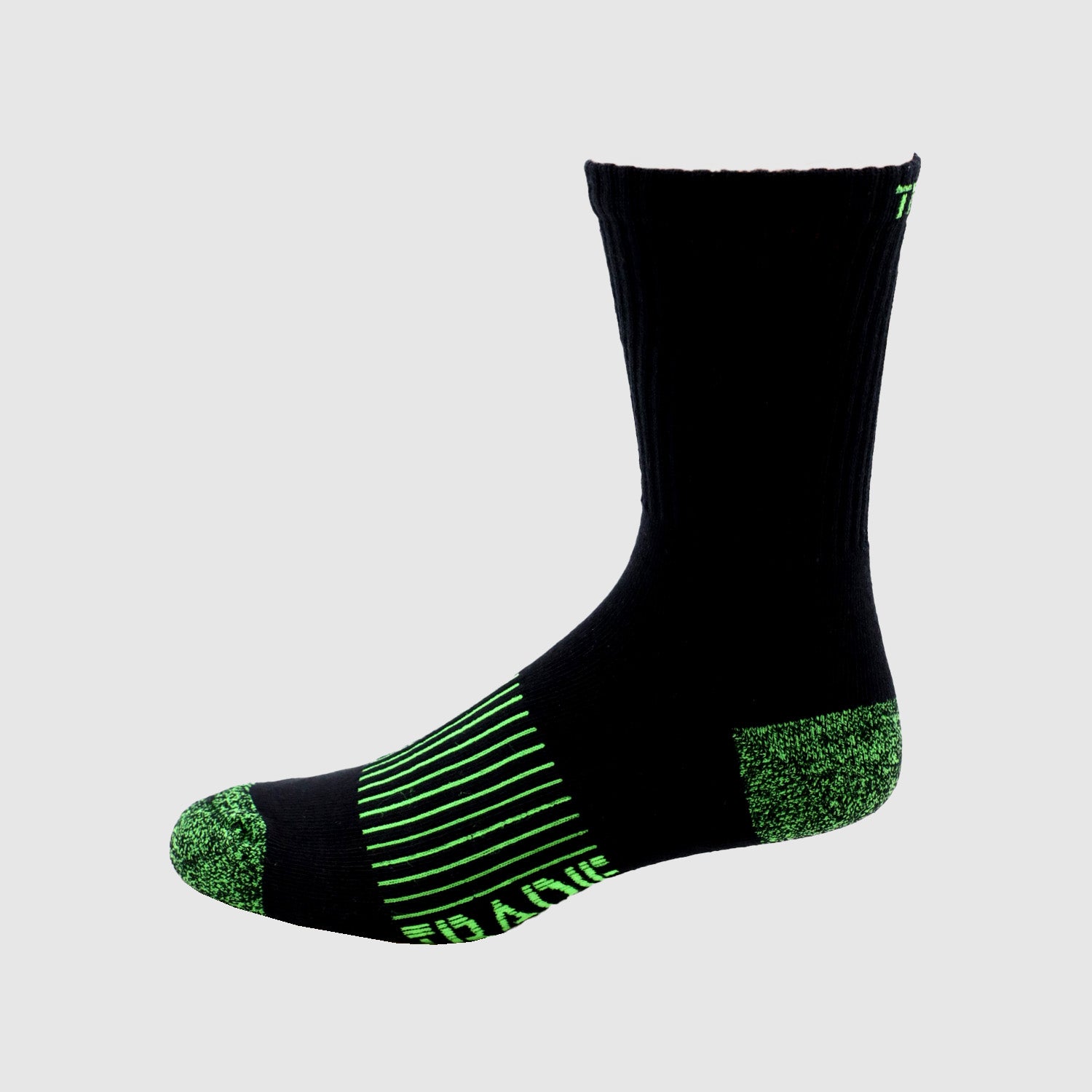 3pk Ribbed Cotton Blend Crew Sock