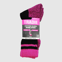 3pk Cotton Blend Work Crew Sock