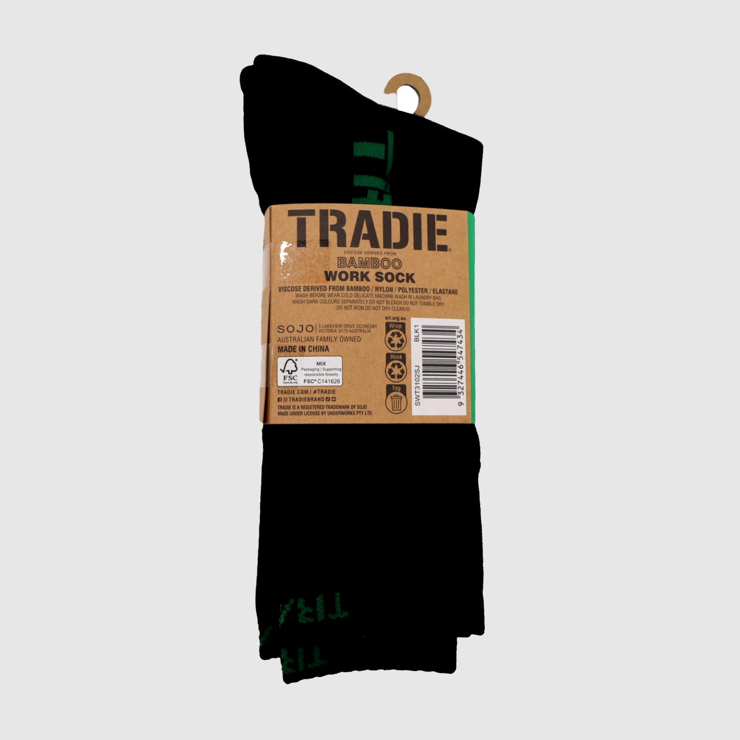 2pk Womens Bamboo Work Sock