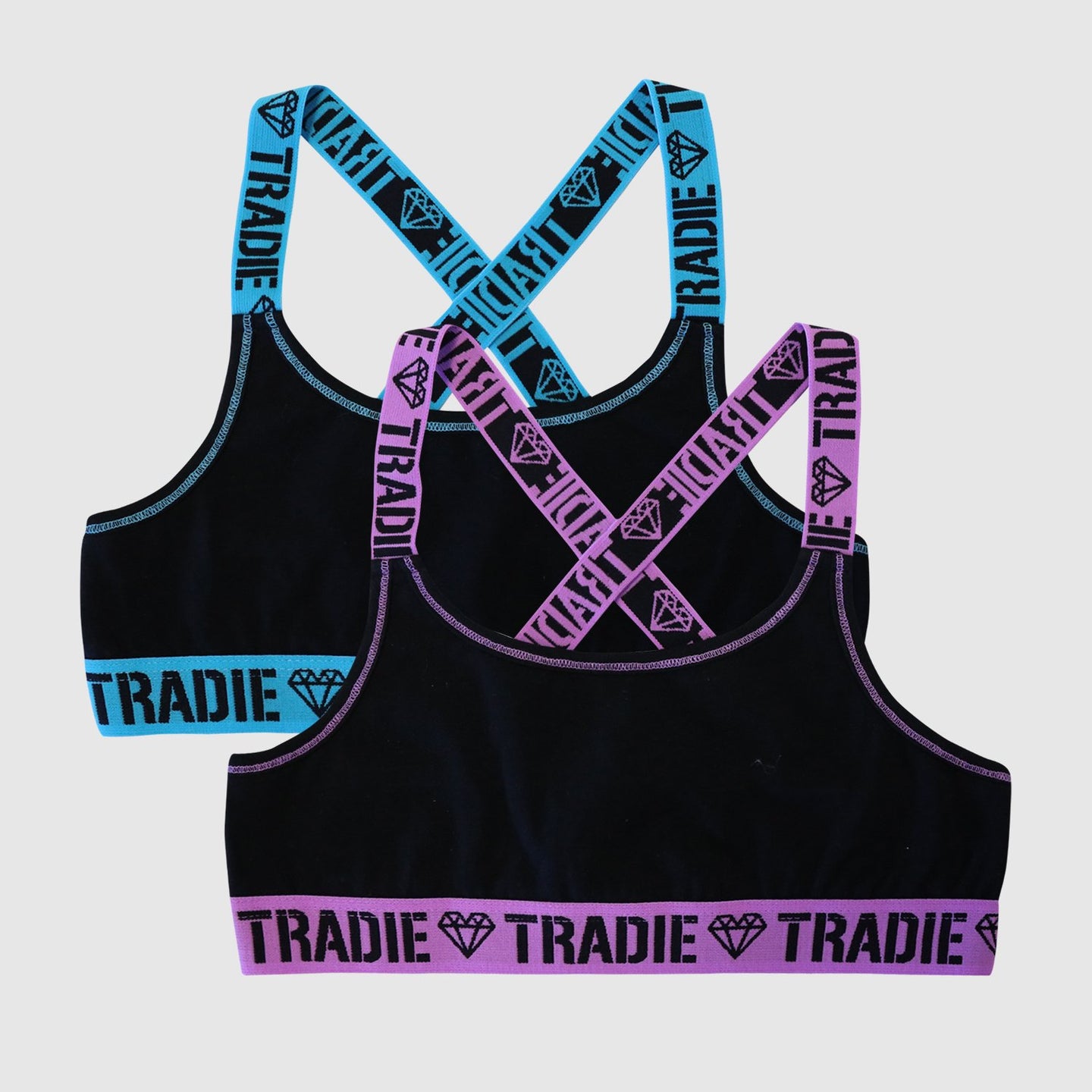 Girls 2pk Cross Back Crop