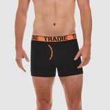 Black with Fluro Orange