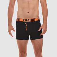 Black with Fluro Orange