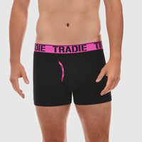 Black with Fluro Pink