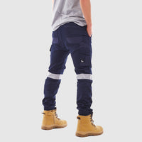 Cuffed Flex Skinny Pant with Tape