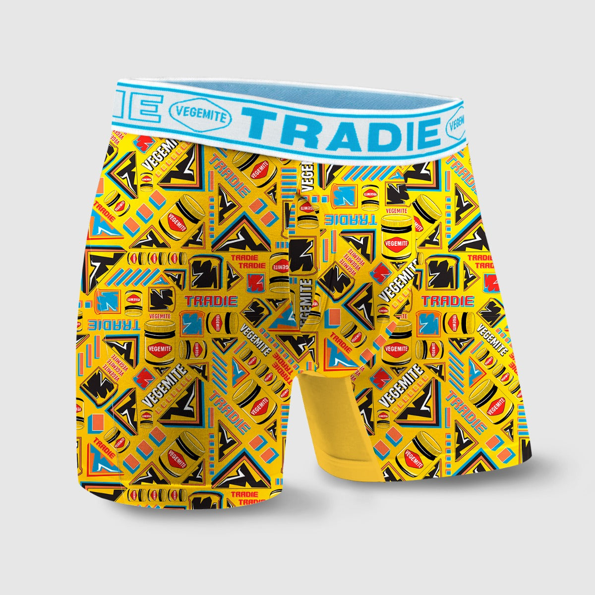 Bamboo No Chafe Trunk – Mid Length - Vegemite 