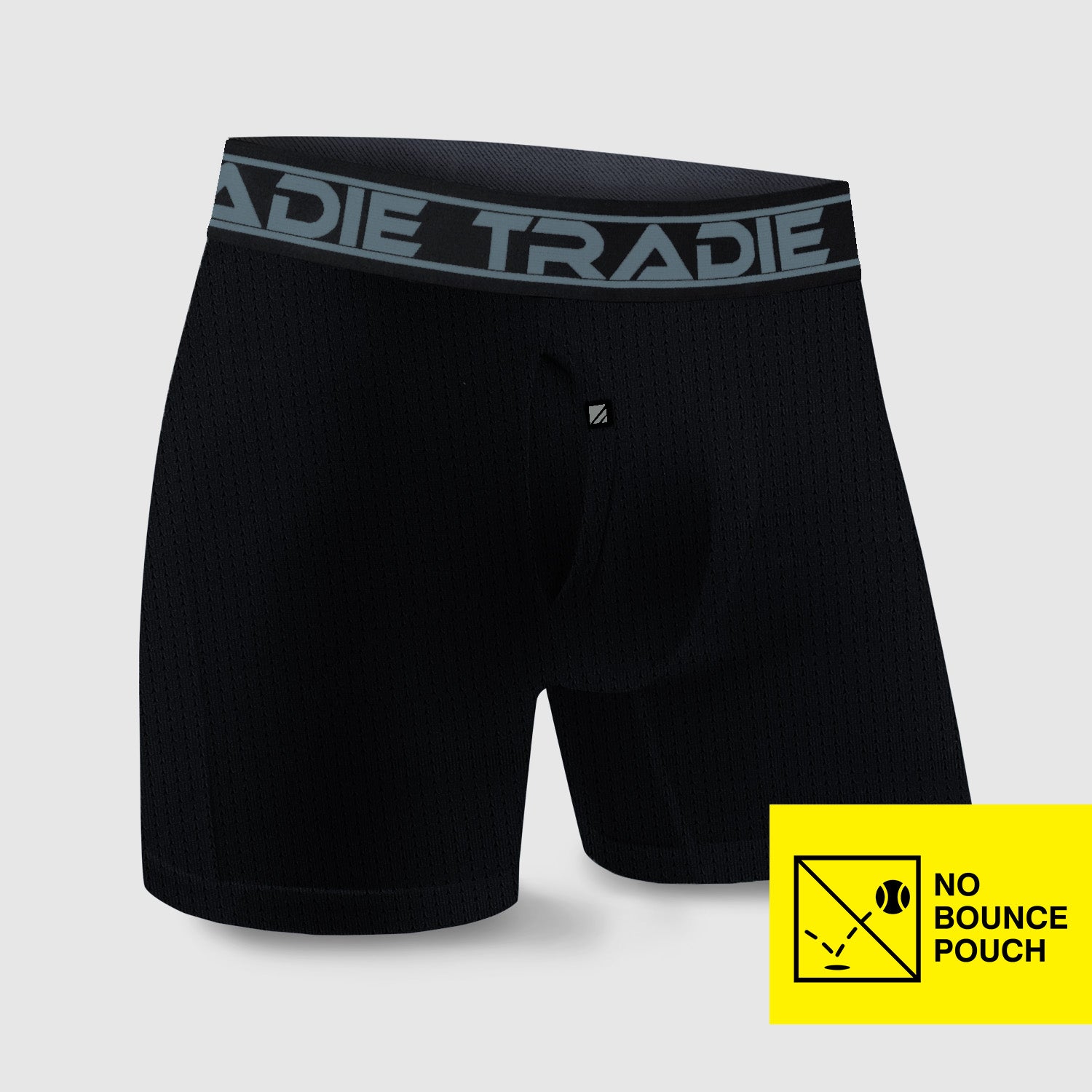 Shades-No Bounce No Chafe Mesh Tech Boxer Brief - Mid Length-S
