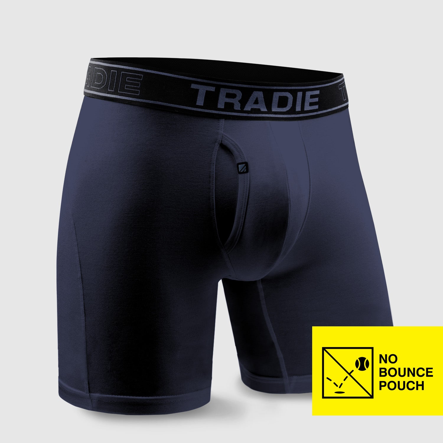 Concrete-No Bounce Quick Dry No Chafe Boxer Brief - Long Leg-5XL