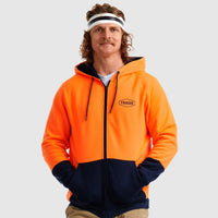 Orange with Navy-Core Hi-Vis Hoodie-S